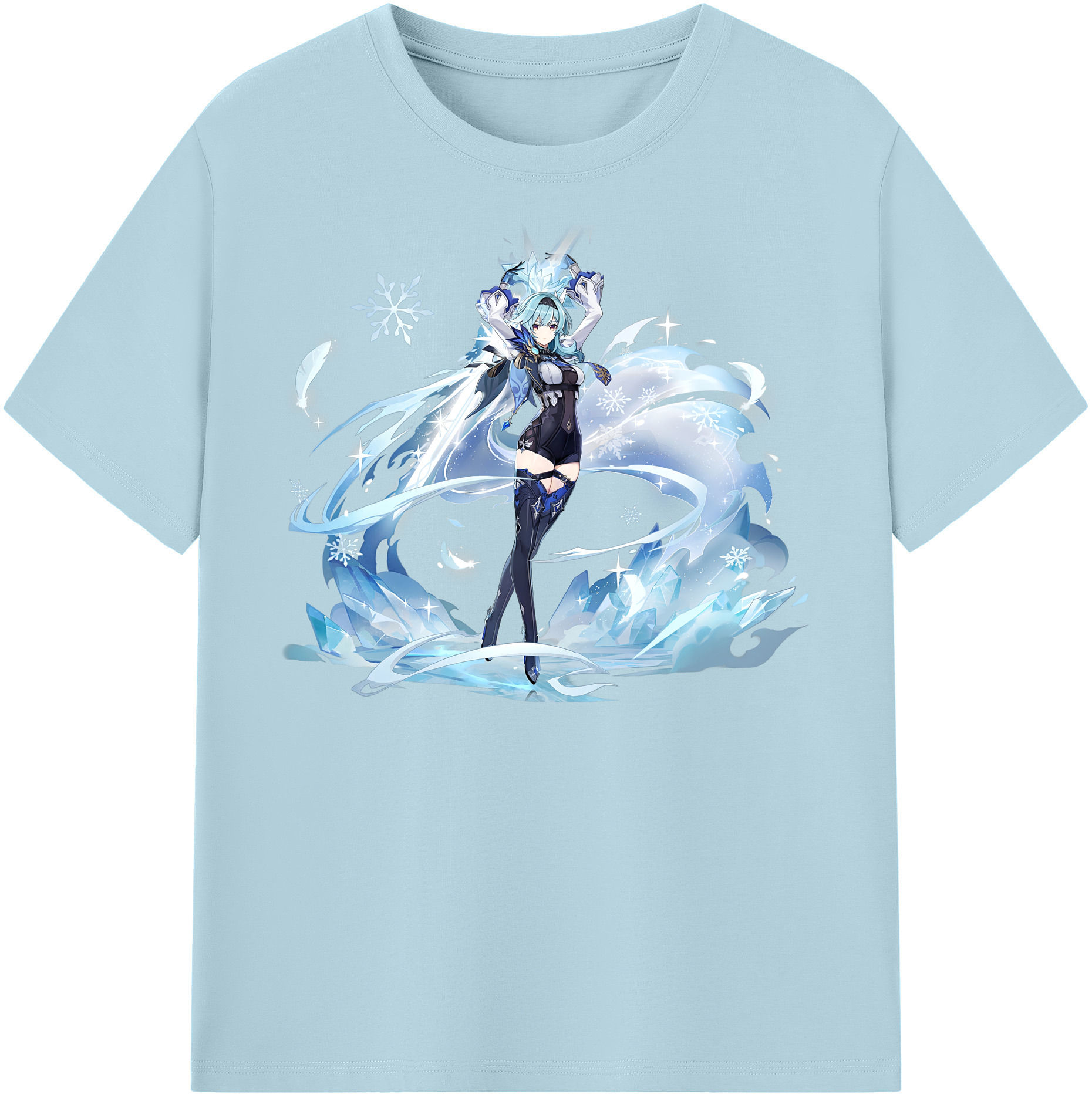げんし神 优菈 ゆうら genshin Yūra 綿100％半袖Tシャツ（フロントプリント）
